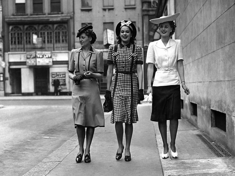 NEW! 1940's Black Wool Felt Full Brim Katharine Hepburn Style Suit Hat!!