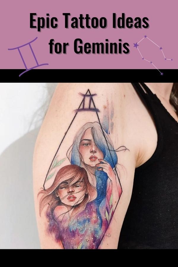 Gemini Tattoo Design Template | PosterMyWall