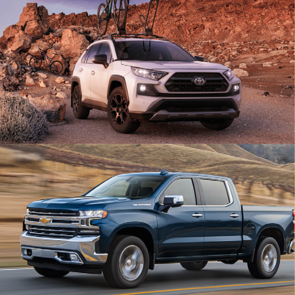 Bestselling Cars, Trucks and SUVs of the Year